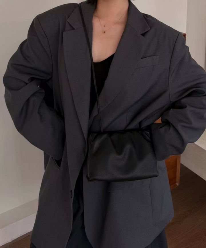 TROUVAILLE東大門實拍女裝新品人氣真品單肩斜跨包牛皮羊皮TROUVAILLE單肩/斜跨包