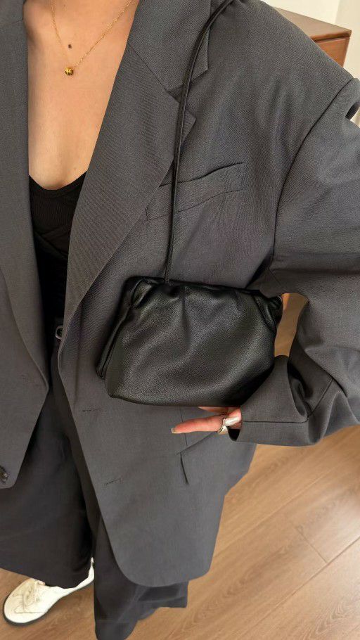 TROUVAILLE東大門實拍女裝新品人氣真品單肩斜跨包牛皮羊皮TROUVAILLE單肩/斜跨包圖色2