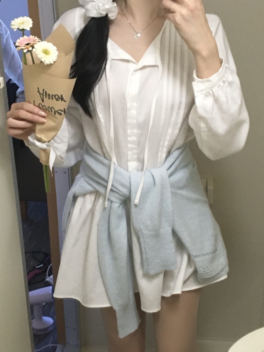 FRILL-T/DADA東大門實拍女士新品休閑時尚真品連衣裙褶裥FRILL-T/DADA連衣裙