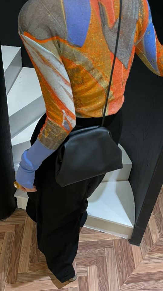 TROUVAILLE東大門代購女裝新品人氣推薦單肩斜跨包皮革羊皮TROUVAILLE單肩/斜跨包圖色1