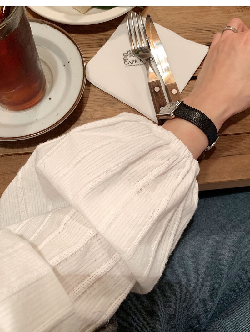 FRILL-T/DADA東大門代購女士新品時尚襯衫蕾絲衫荷葉邊褶裥FRILL-T/DADA襯衫/蕾絲衫