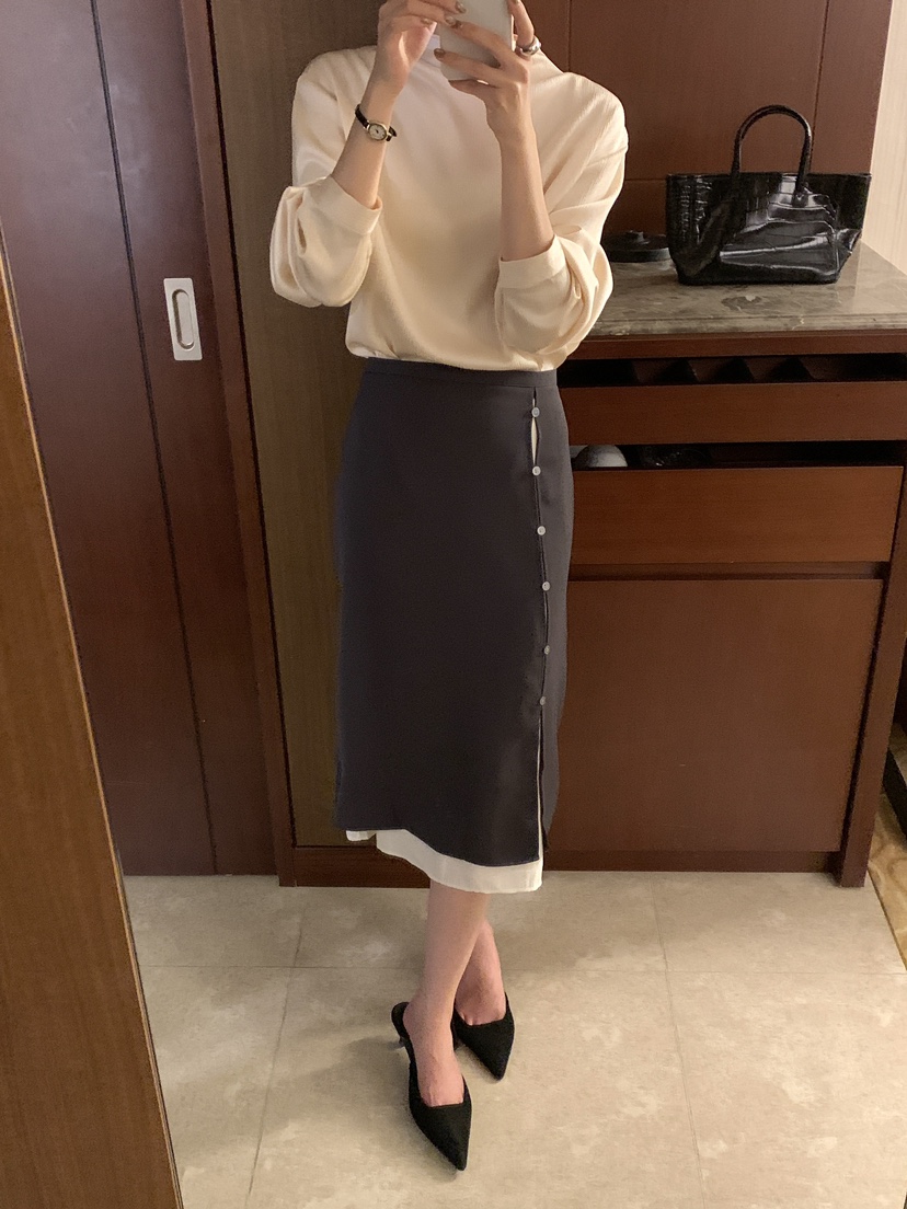 FRILL-T/DADA東大門直郵女士新品人氣休閑半身裙中短裙FRILL-T/DADA半身裙/中短裙