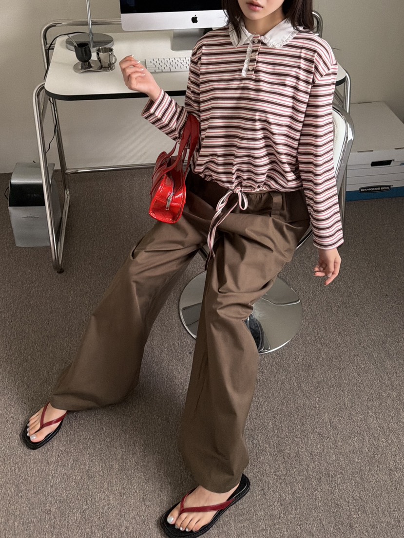 MARKE-P東大門直郵女士新品推薦休閑熱賣人氣長袖T恤蕾絲MARKE-P長袖T恤