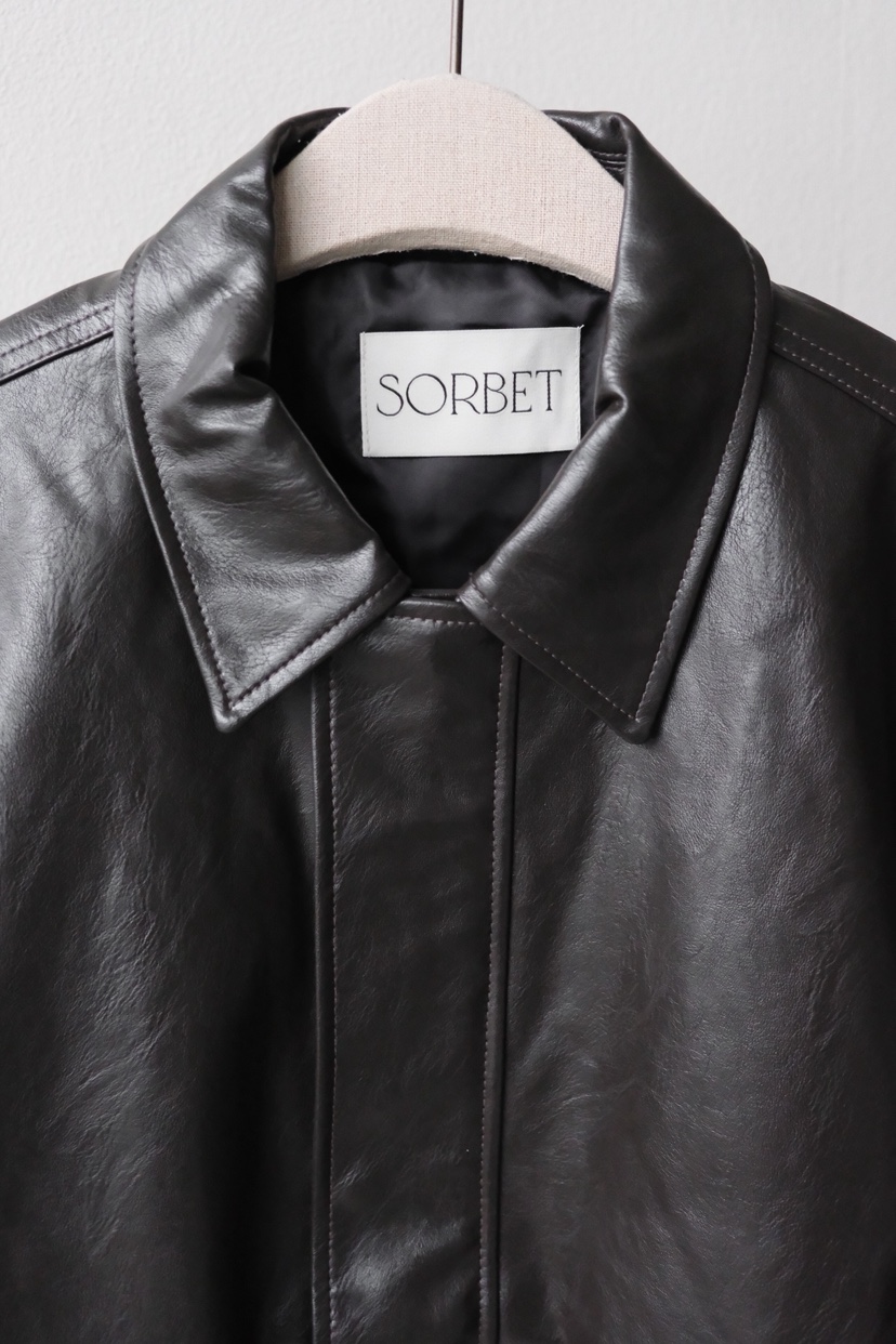 SORBET/FLAT WHITE韓國代購女士新款人氣真品皮衣燈芯絨SORBET/FLAT WHITE皮衣