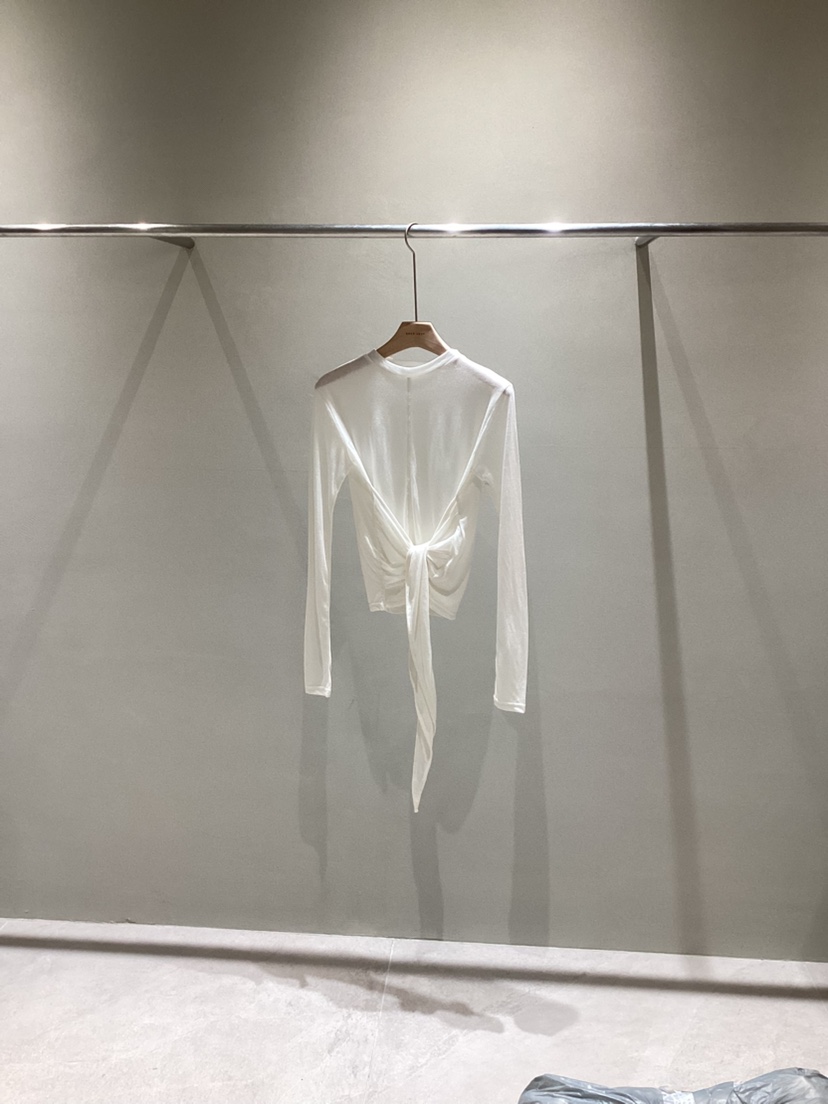 NEAR LEAP-P東大門代購女裝新品熱賣休閑真品長袖T恤腰帶NEAR LEAP/The N:L長袖T恤圖色1