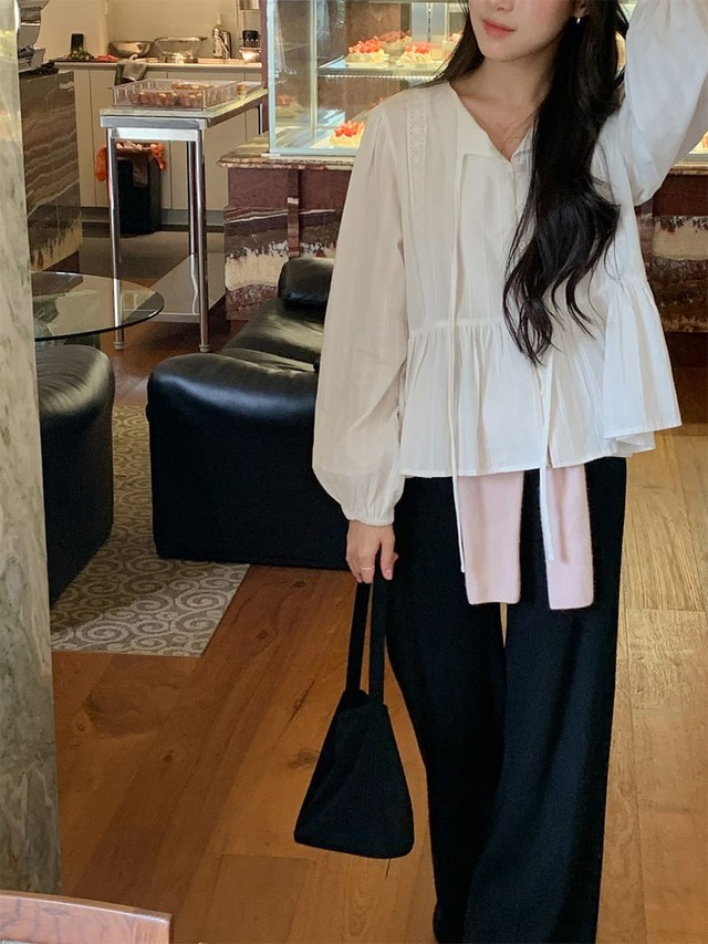 FRILL-T/DADA東大門直郵女裝新品人氣熱賣時尚襯衫蕾絲衫FRILL-T/DADA襯衫/蕾絲衫