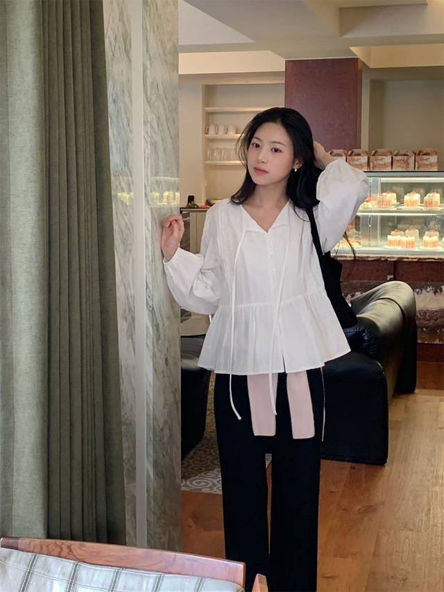 FRILL-T/DADA東大門直郵女裝新品人氣熱賣時尚襯衫蕾絲衫FRILL-T/DADA襯衫/蕾絲衫