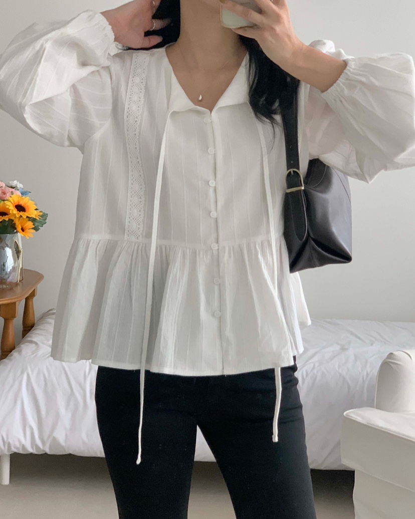 FRILL-T/DADA東大門直郵女裝新品人氣熱賣時尚襯衫蕾絲衫FRILL-T/DADA襯衫/蕾絲衫