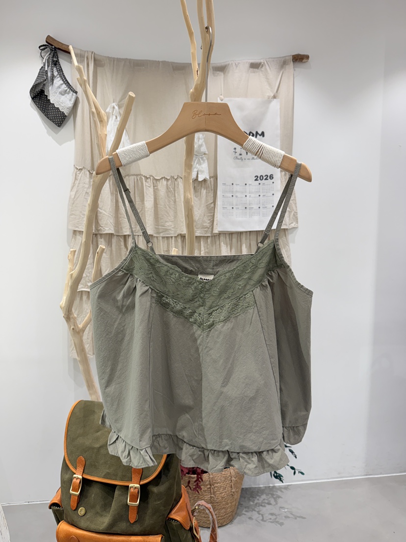 BLOOM東大門直郵女裝新品時尚人氣真品休閑吊帶背心蕾絲無袖BLOOM-S吊帶/背心圖色1