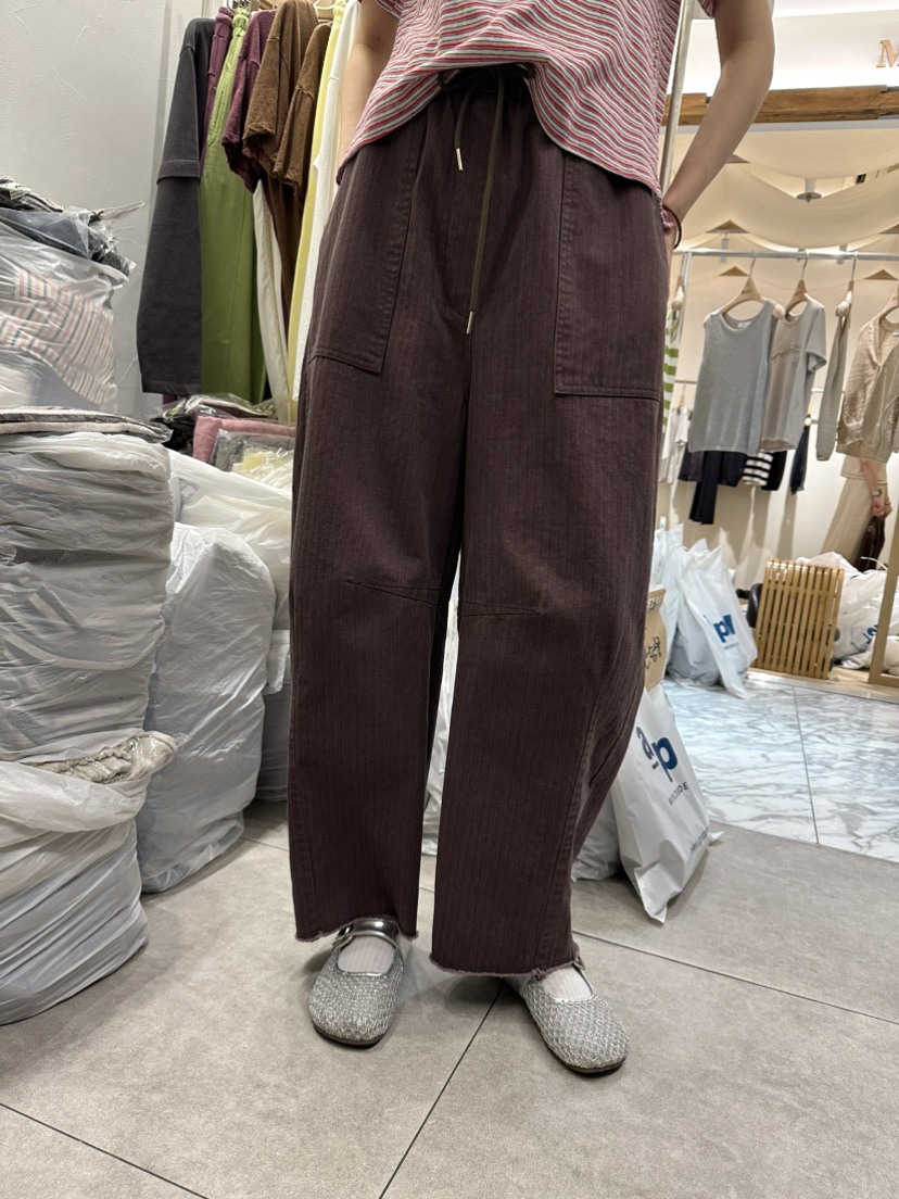 CELLI韓國直郵女裝新品人氣時尚熱賣推薦真品休閑褲人字紋CELLI休閑褲