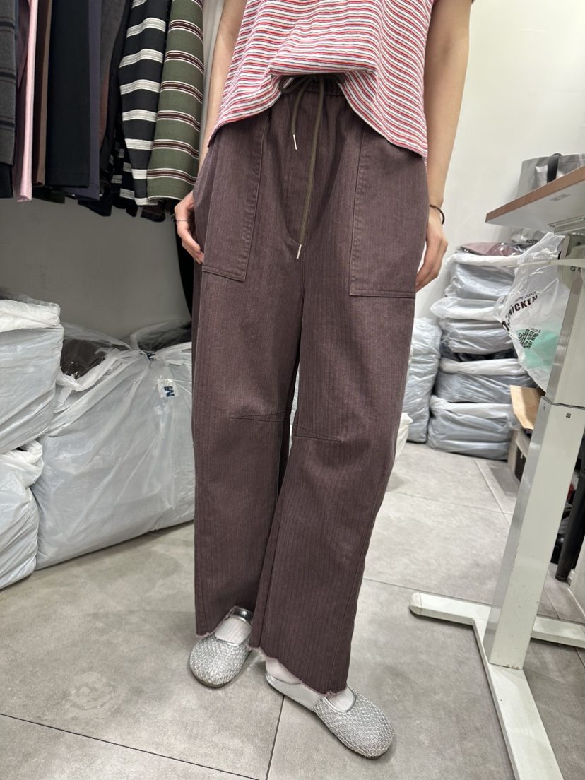 CELLI韓國直郵女裝新品人氣時尚熱賣推薦真品休閑褲人字紋CELLI休閑褲