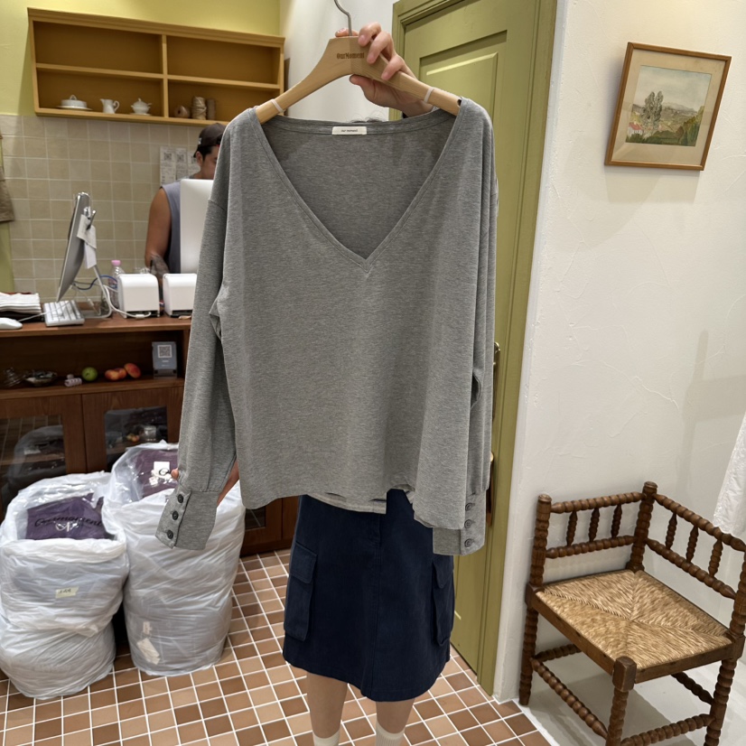 OURMOMENT韓國代購女裝新款熱賣真品人氣時尚推薦長袖T恤OURMOMENT長袖T恤圖色3