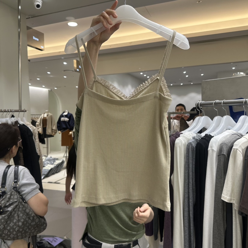 BENE韓國代購女裝新款人氣時尚熱賣真品吊帶背心褶邊鏤空SHOP BENE_Bene吊帶/背心