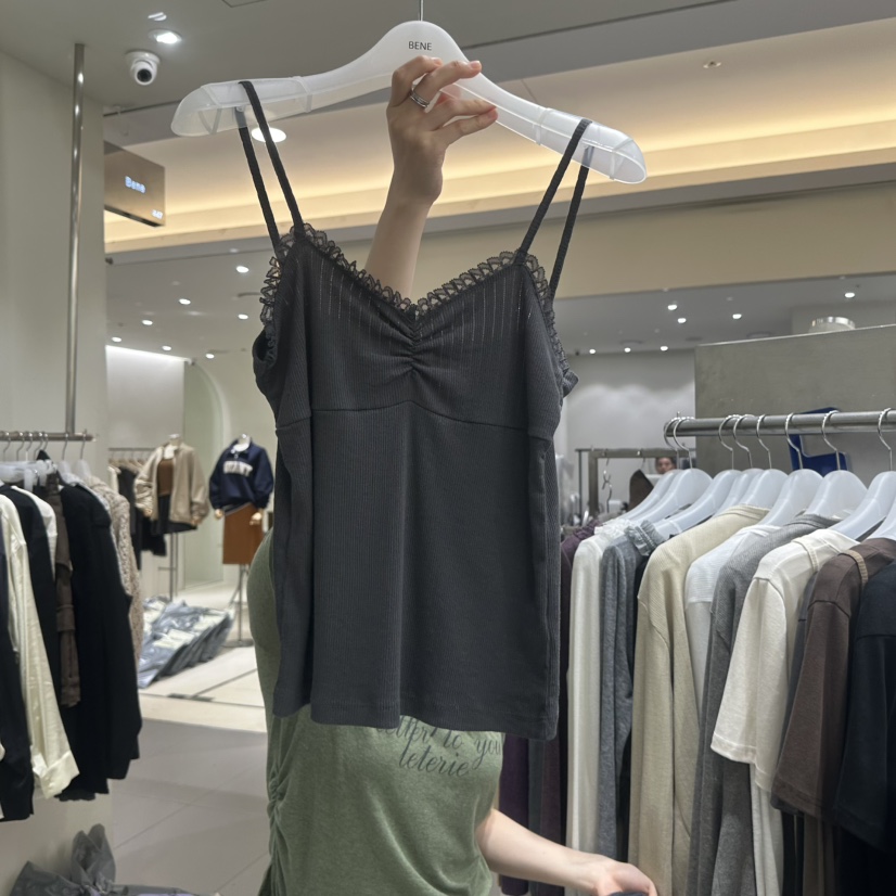 BENE韓國代購女裝新款人氣時尚熱賣真品吊帶背心褶邊鏤空SHOP BENE_Bene吊帶/背心圖色4