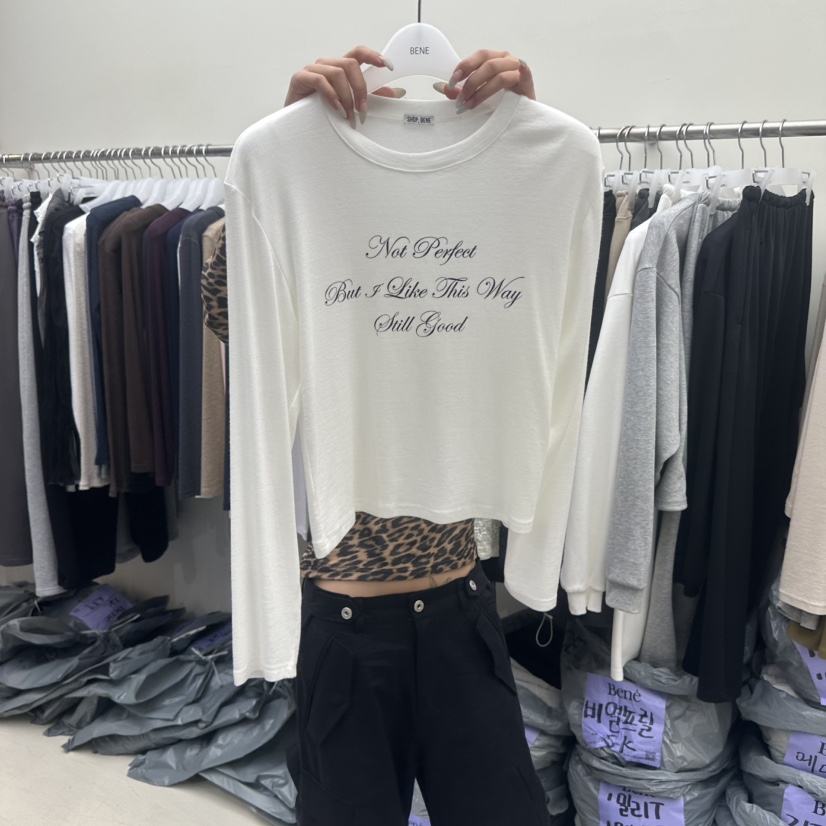 BENE東大門實拍女裝新款真品熱賣休閑人氣時尚推薦長袖T恤SHOP BENE_Bene長袖T恤圖色1
