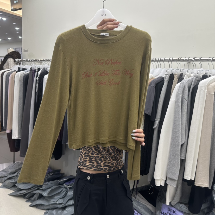 BENE東大門實拍女裝新款真品熱賣休閑人氣時尚推薦長袖T恤SHOP BENE_Bene長袖T恤圖色4