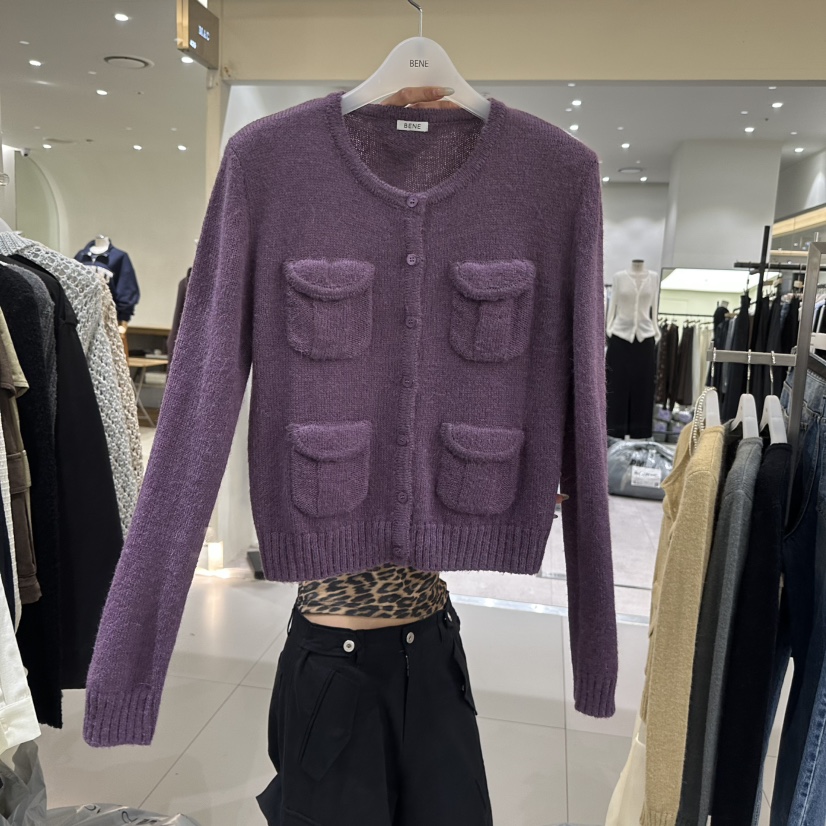 BENE東大門實拍女士新品人氣推薦真品熱賣時尚休閑開衫口袋SHOP BENE_Bene開衫圖色2