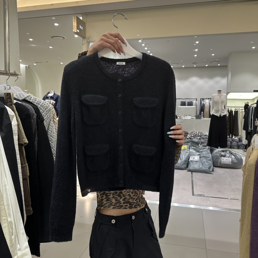 BENE東大門實拍女士新品人氣推薦真品熱賣時尚休閑開衫口袋SHOP BENE_Bene開衫圖色4