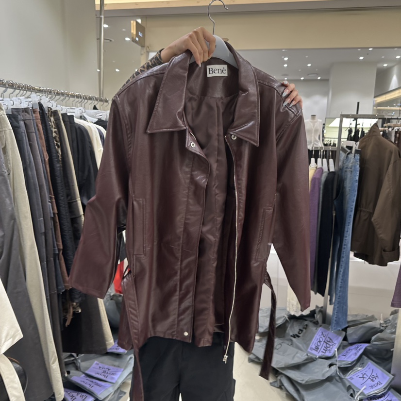 BENE東大門實拍女士新品時尚推薦休閑人氣熱賣真品皮衣SHOP BENE_Bene皮衣圖色2