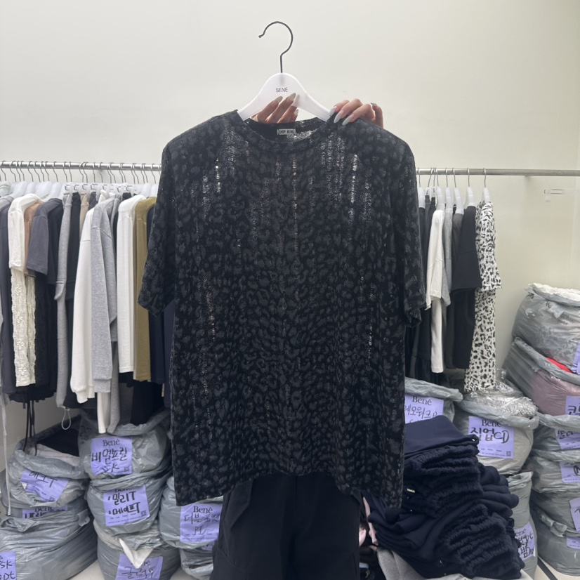 BENE東大門實拍女士新款真品推薦時尚熱賣休閑T恤復古豹紋SHOP BENE_BeneT恤圖色2