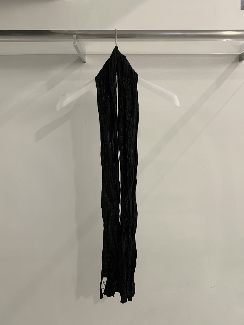 TRUE東大門實拍女士新品真品人氣熱賣休閑圍巾披肩波紋圍巾TRUE圍巾/披肩圖色3黑色