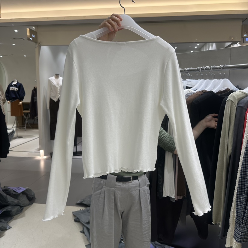 BENE東大門代購女裝新款熱賣時尚休閑人氣長袖T恤棉質紐扣SHOP BENE_Bene長袖T恤
