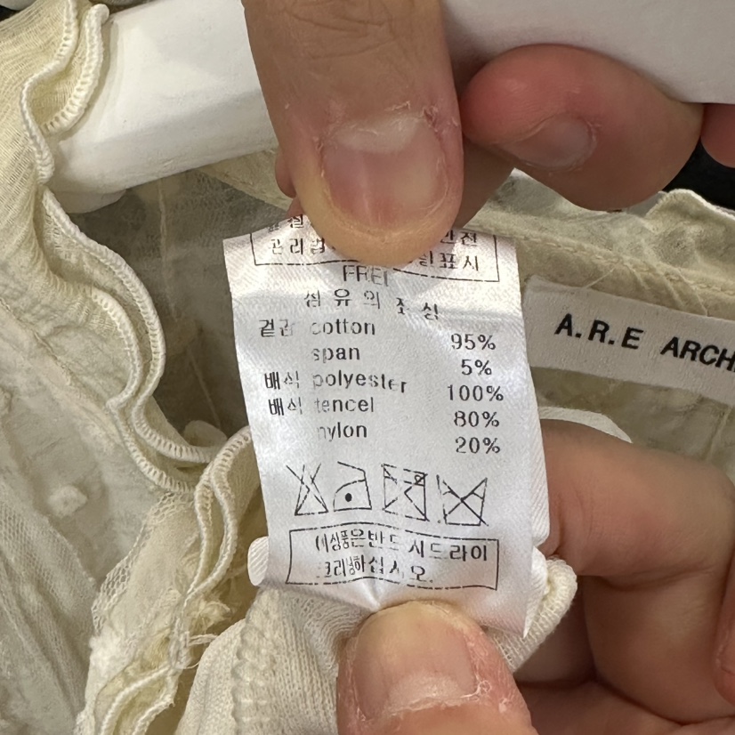 ARE東大門代購女士新款人氣休閑時尚熱賣推薦襯衫蕾絲衫褶邊ARE襯衫/蕾絲衫