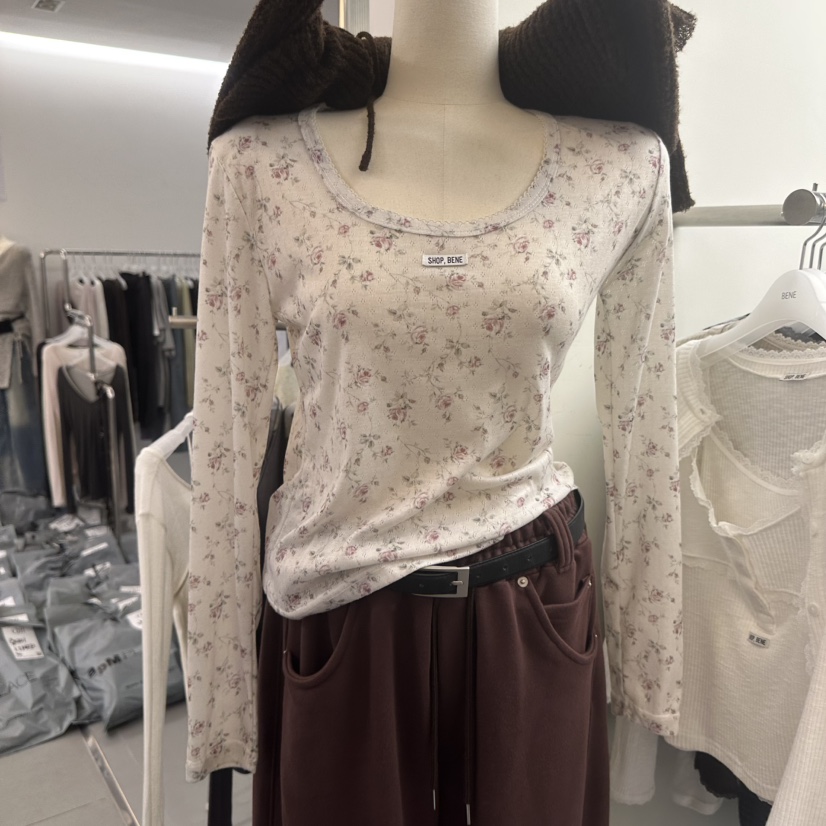 BENE東大門代購女裝新品休閑人氣熱賣推薦真品時尚長袖T恤SHOP BENE_Bene長袖T恤圖色1