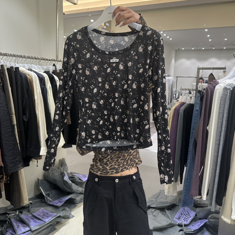 BENE東大門代購女裝新品休閑人氣熱賣推薦真品時尚長袖T恤SHOP BENE_Bene長袖T恤圖色2