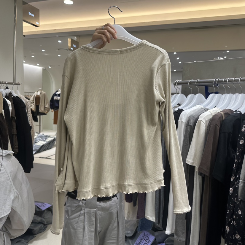 BENE東大門直郵女裝新品推薦熱賣時尚開衫不含內搭褶邊鏤空SHOP BENE_Bene開衫