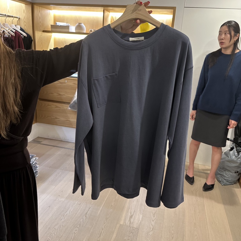 ROUNDER東大門代購女裝新品時尚休閑推薦熱賣人氣長袖T恤ROUNDER長袖T恤圖色2