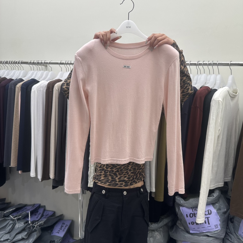 BENE東大門實拍女士新品推薦真品時尚熱賣人氣休閑長袖T恤SHOP BENE_Bene長袖T恤圖色2