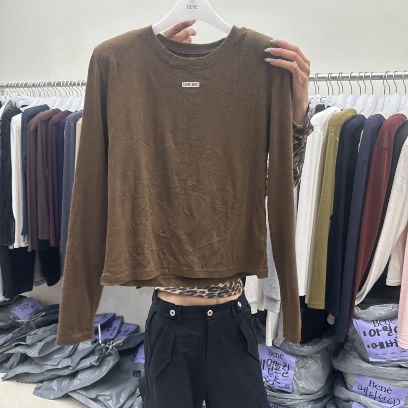 BENE東大門實拍女士新品推薦真品時尚熱賣人氣休閑長袖T恤SHOP BENE_Bene長袖T恤圖色3
