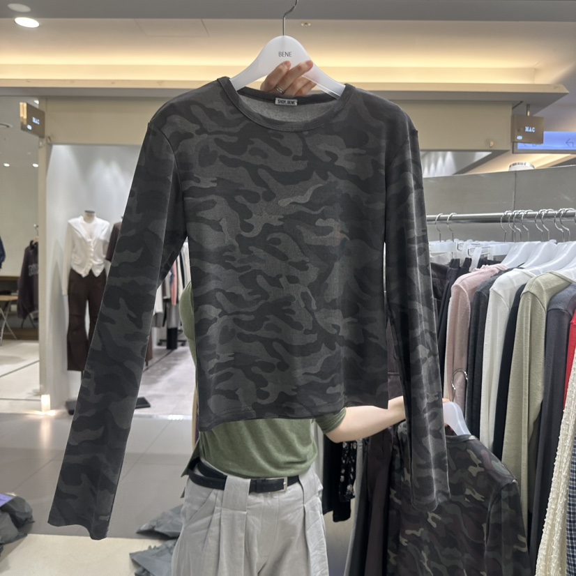 BENE韓國代購女裝新款真品時尚人氣熱賣推薦休閑長袖T恤SHOP BENE_Bene長袖T恤圖色2