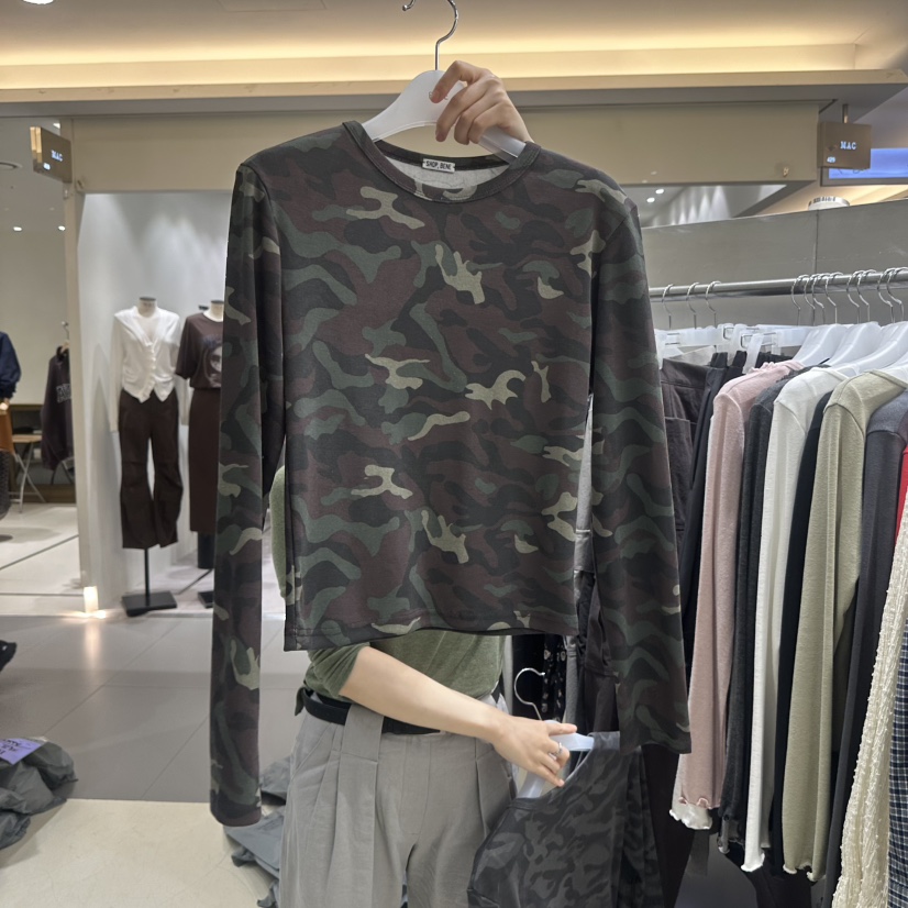 BENE韓國代購女裝新款真品時尚人氣熱賣推薦休閑長袖T恤SHOP BENE_Bene長袖T恤圖色3