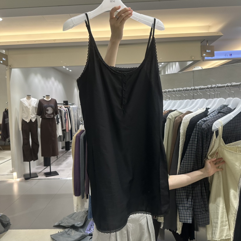 BENE韓國直郵女士新品時尚推薦人氣熱賣吊帶背心無袖紐扣SHOP BENE_Bene吊帶/背心圖色3