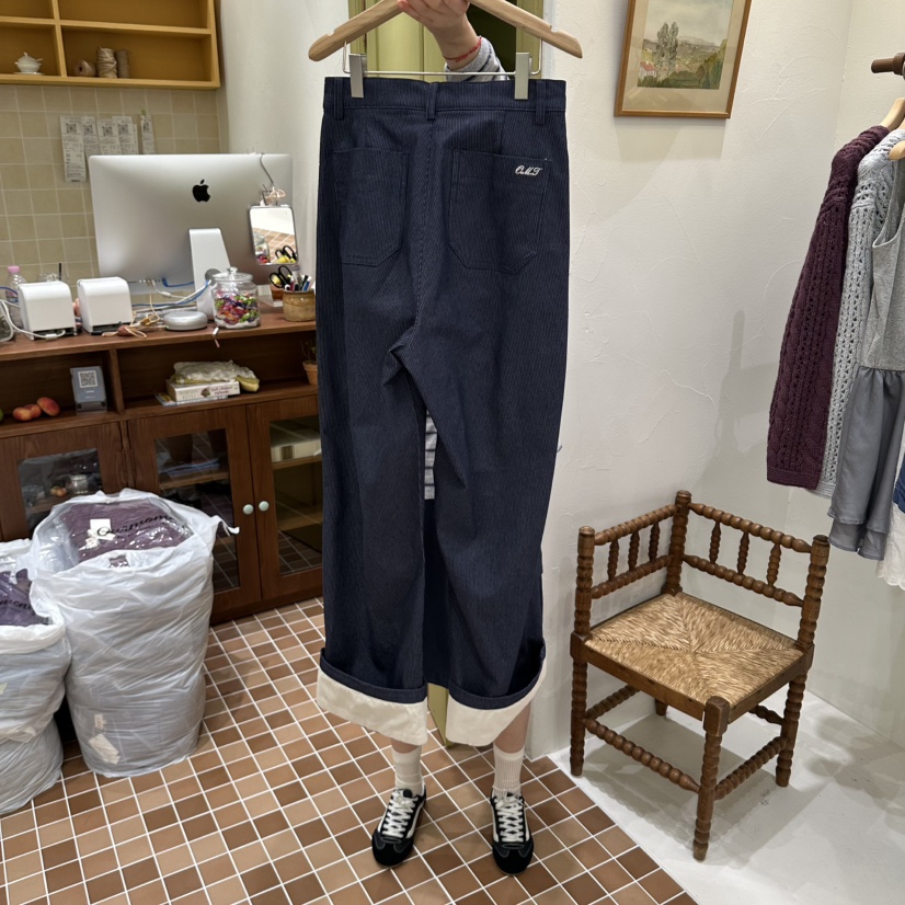 OURMOMENT韓國直郵女士新品推薦真品人氣時尚熱賣休閑休閑褲OURMOMENT休閑褲