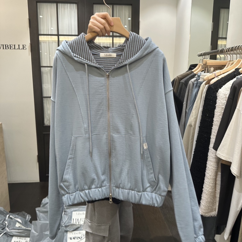 VIBELLE東大門直郵女裝新品真品時尚休閑人氣熱賣衛衣連帽衫VIBELLE衛衣圖色3