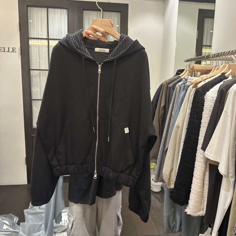 VIBELLE東大門直郵女裝新品真品時尚休閑人氣熱賣衛衣連帽衫VIBELLE衛衣圖色4