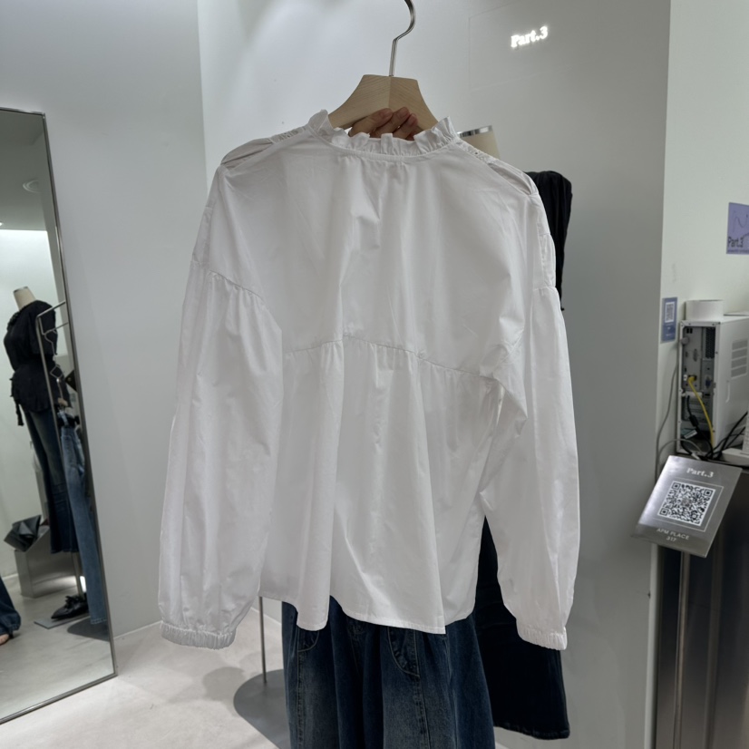 PART3東大門直郵女士新品休閑時尚推薦真品襯衫蕾絲衫褶皺Part.3襯衫/蕾絲衫