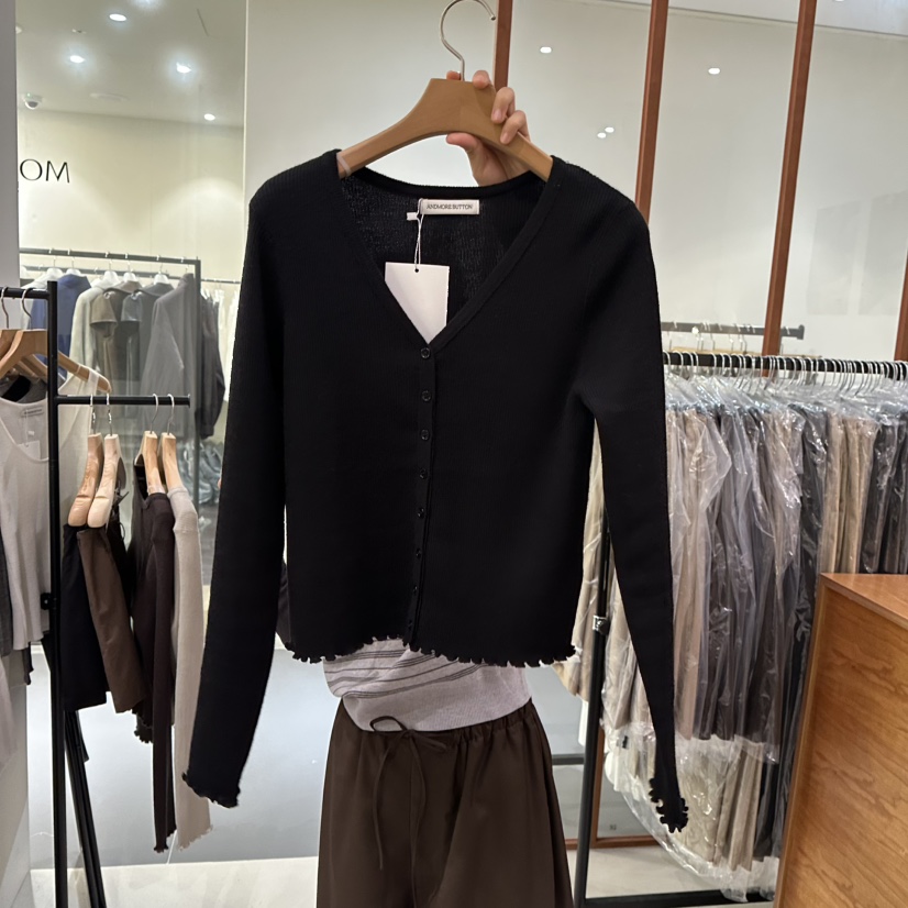ANDMORE BUTTON東大門代購女士新品推薦熱賣長袖T恤開襟ANDMORE BUTTON長袖T恤圖色3