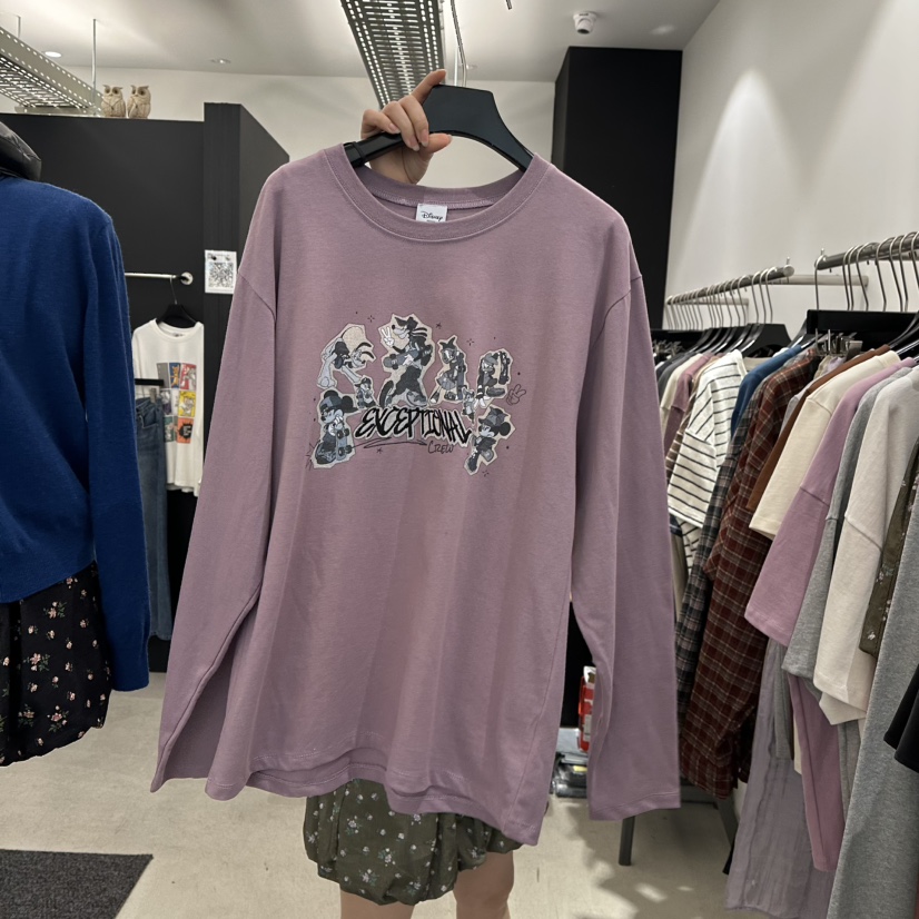 A.CES韓國直郵女裝新款時尚人氣真品熱賣休閑推薦長袖T恤A.CES長袖T恤圖色2