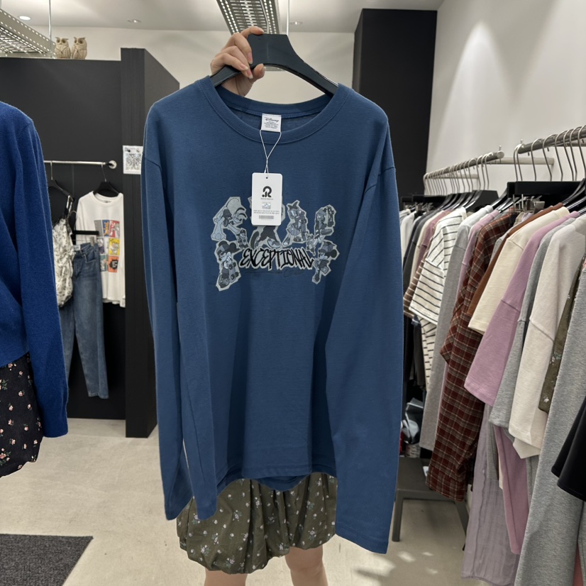 A.CES韓國直郵女裝新款時尚人氣真品熱賣休閑推薦長袖T恤A.CES長袖T恤圖色3