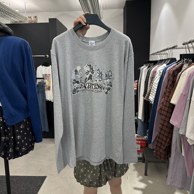 A.CES韓國直郵女裝新款時尚人氣真品熱賣休閑推薦長袖T恤A.CES長袖T恤圖色4