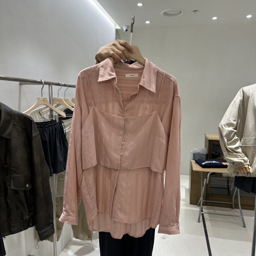A WANT韓國直郵女士新品休閑時尚熱賣人氣真品襯衫蕾絲衫A WANT襯衫/蕾絲衫圖色1