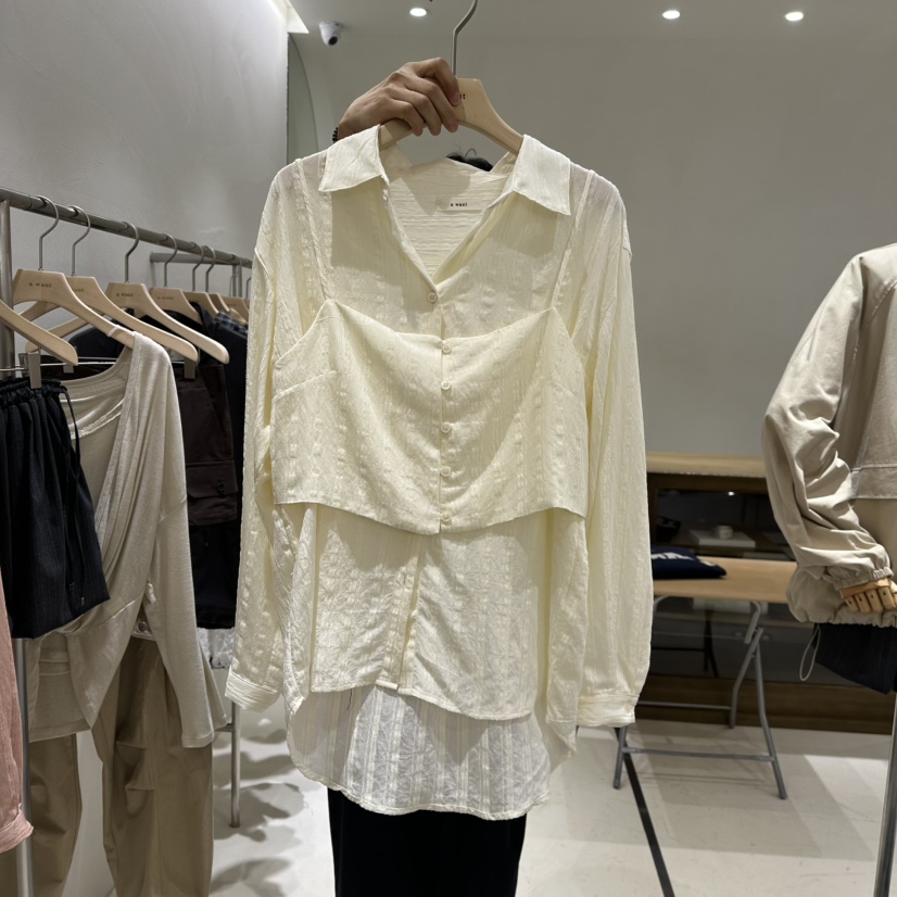 A WANT韓國直郵女士新品休閑時尚熱賣人氣真品襯衫蕾絲衫A WANT襯衫/蕾絲衫圖色2