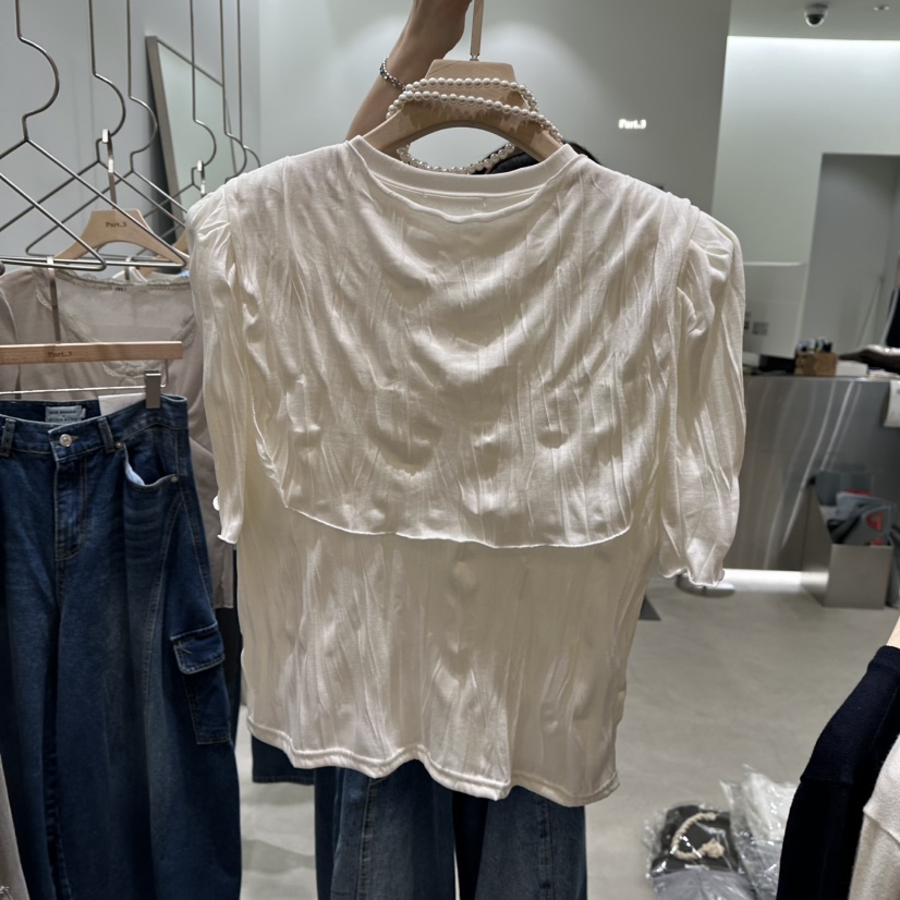PART3韓國代購女士新品真品襯衫蕾絲衫不含項鏈含圍巾保暖褶皺Part.3襯衫/蕾絲衫
