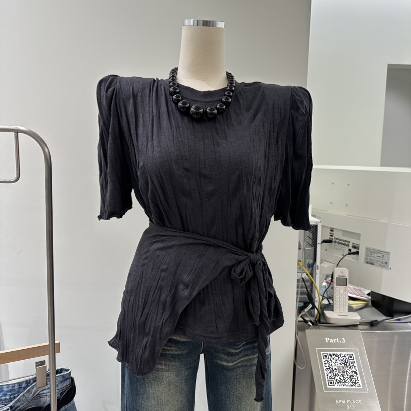 PART3韓國代購女士新品真品襯衫蕾絲衫不含項鏈含圍巾保暖褶皺Part.3襯衫/蕾絲衫圖色2