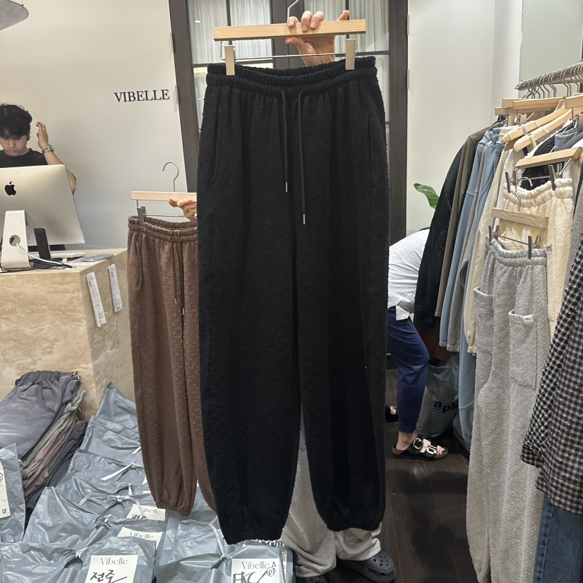 VIBELLE韓國代購女裝新品熱賣推薦人氣休閑真品休閑褲加絨VIBELLE休閑褲圖色4