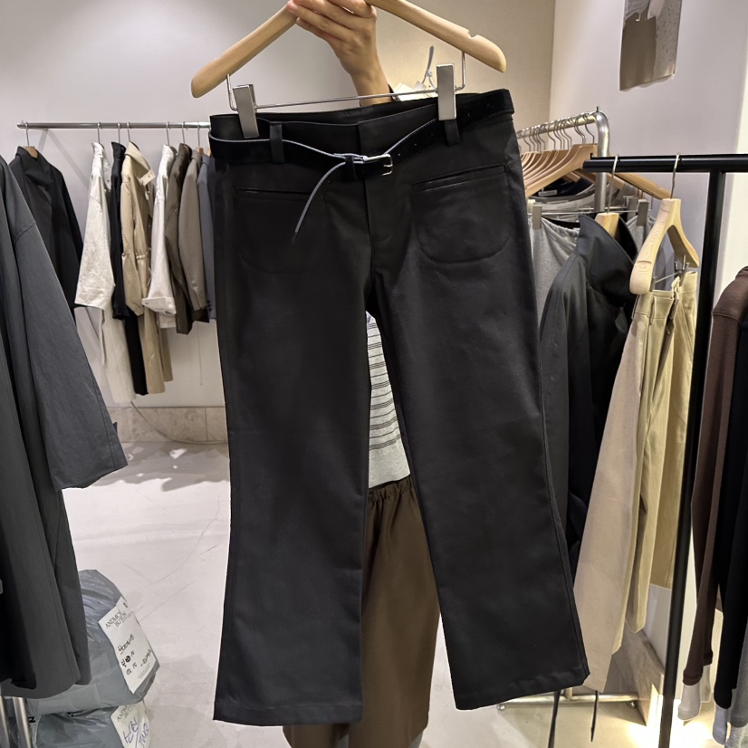 ANDMORE BUTTON東大門實拍女裝新款休閑短褲不含腰帶氨綸棉ANDMORE BUTTON短褲圖色2